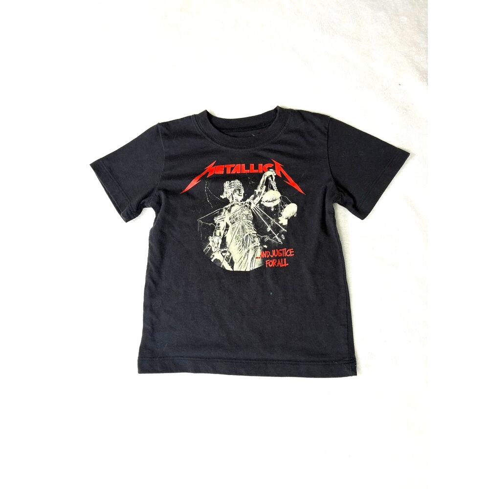 Metallica And Justice For All Kids T Shirt 3T Black